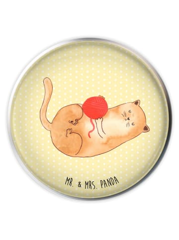 Mr. & Mrs. Panda Waschbecken Stöpsel Katze Wolle ohne Spruch in Gelb Pastell