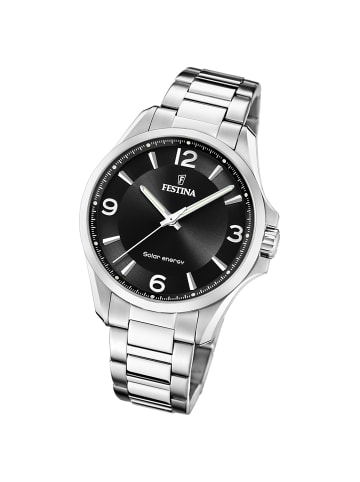 Festina Analog-Solaruhr Festina Solar Energy silber groß (ca. 42mm)