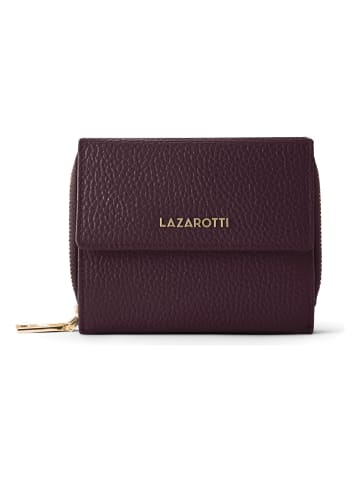 Lazarotti Bologna Leather Zip-Around Geldbörse Leder 12 cm in burgundy