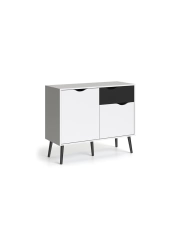 ebuy24 Schrank Napoli Weiß 99 x 39 cm