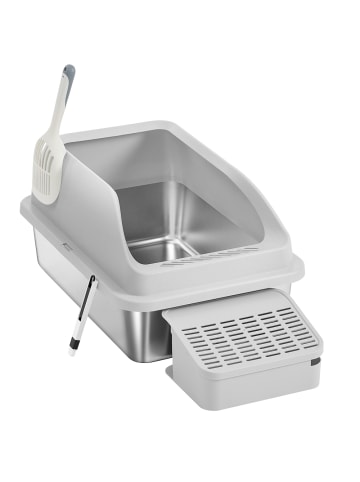 Feandrea Katzentoilette Boxal in Taubengrau - (B)62 x (H)30 x (T)42 cm