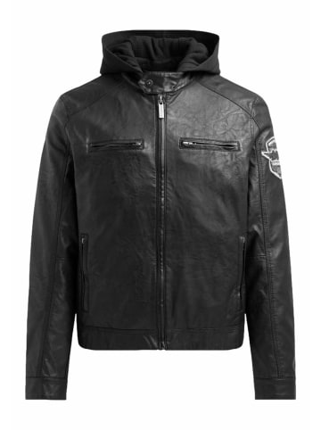 CAMP DAVID  Lederjacke für Damen in schwarz