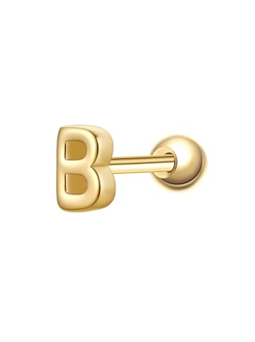 Glanzstücke München Ohrringe Piercing Buchstabe B aus Sterling Silber in gelbgold