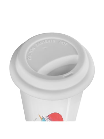 Mr. & Mrs. Panda Trinkbecher To Go Einhorn Weihnachtsmann ohne S... in Weiß