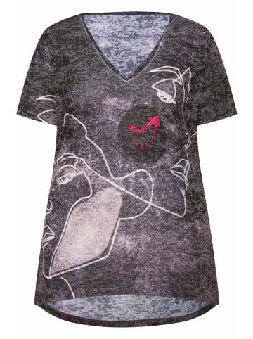 MIAMODA Shirt in anthrazit melange