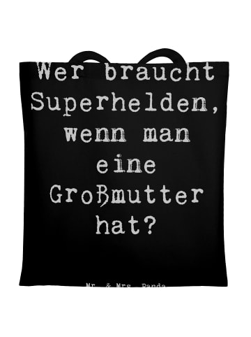 Mr. & Mrs. Panda Tragetasche Großmutter Liebe mit Spruch in Schwarz
