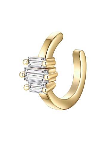 Glanzstücke München Ohrklemme Sterling Silber Zirkonia in gelbgold