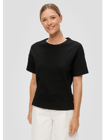 s.Oliver T-Shirt kurzarm in Schwarz