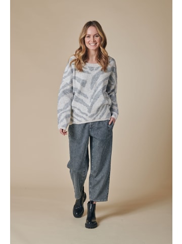 ZHRILL Sweatshirt ZHNINA ZEBRA GREY in GREY