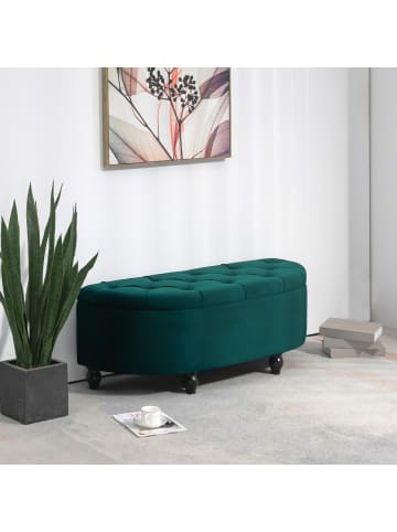 HOMCOM Sitzbank-120B x 46T x 42H cm-Dunkelgrün