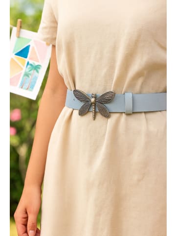 collezione alessandro Ledergürtel " Libelle " in blau