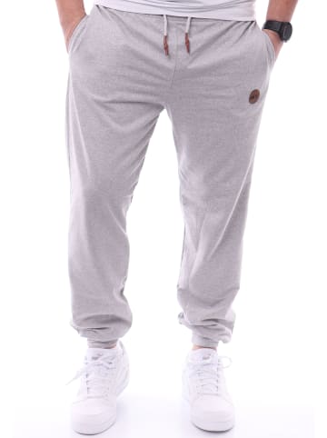 RESLAD Jogginghose mit Brandpatch in grau