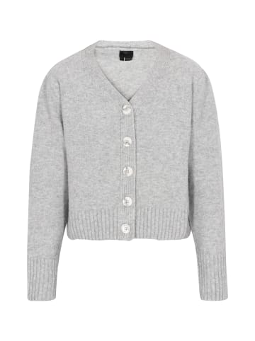 DreiMaster Klassik Cardigan in Grau Melange