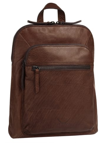 Sansibar Rucksack echt Leder in cognac