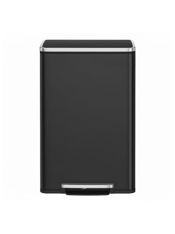 SONGMICS Abfalleimer Pary in Schwarz - (B)37.2 x (H)64.7 x (T)41.6 cm - 50 L