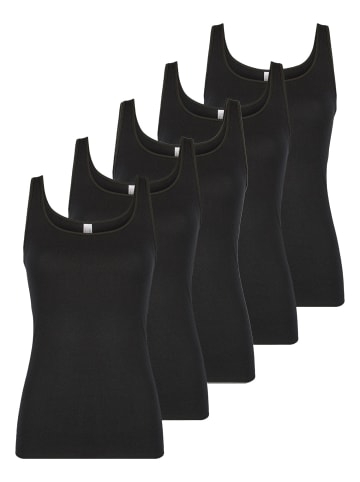 Nina von C. 5er Pack Achselhemd in schwarz