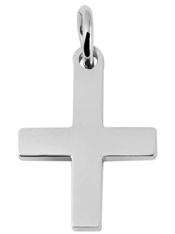 Adeliás Unisex Anhänger – Kreuz Kreuzanhänger aus Edelstahl in silber