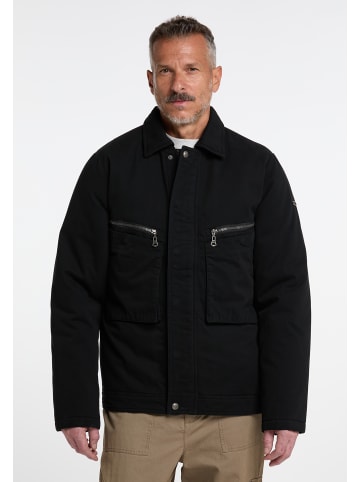 DreiMaster Herren Winterjacke Aus Baumwolle in Schwarz