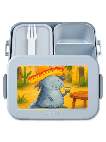 Mr. & Mrs. Panda Vesperbox Axolotl Tequila Design ohne Spruch in Blau Pastell