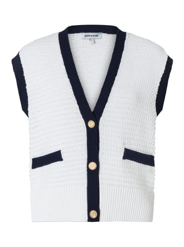 More & More kurze, sportive Strick-Weste in offwhite