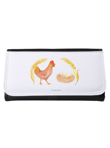 Mr. & Mrs. Panda Portemonnaie für Damen Huhn Stolz ohne Spruch in Weiß