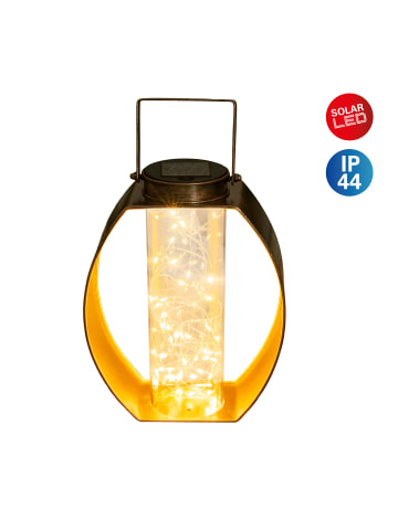 näve LED Solarleuchte "FAIRYLIGHT" in gold -  (L)19,5cm x (B)12,5cm x (H)26cm