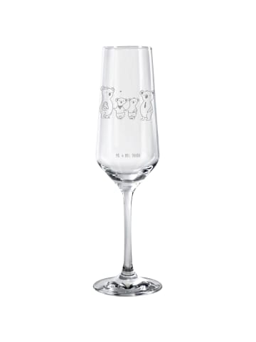 Mr. & Mrs. Panda Sektglas Koala Familie zwei ohne Spruch in Transparent
