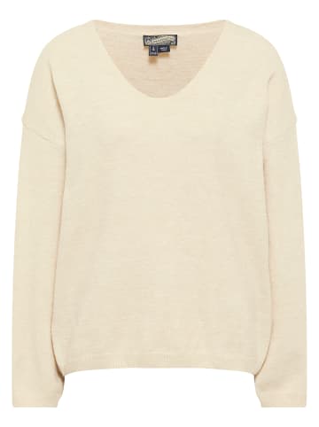 DreiMaster Vintage Strickpullover in Wollweiss