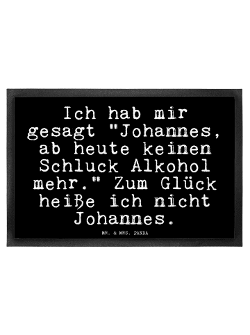 Mr. & Mrs. Panda Schmutzmatte Ich hab mir gesagt... mit Spruch in Schwarz