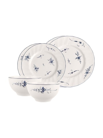 Villeroy & Boch 6-tlg. Basic-Set Vieux Luxembourg in Weiß-Blau – in weiß-blau
