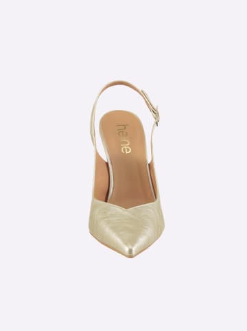 Heine Slingpumps in goldfarben