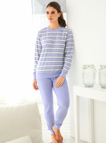 WITT WEIDEN Schlafanzug in flieder-geringelt