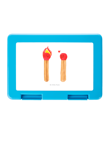 Mr. & Mrs. Panda Brotbox Streichhölzer ohne Spruch in Weiß