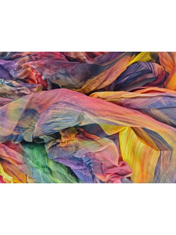 styleBREAKER Loop mit Feder Muster in Bunt