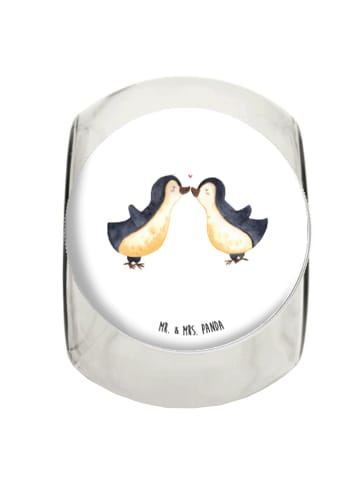 Mr. & Mrs. Panda Bonbonglas Pinguin Liebe ohne Spruch in Weiß