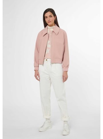 MADELEINE Kurz-Blouson mit Reißverschluss und Strickbündchen. in altrosa
