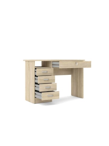 ebuy24 Schreibtisch Fula Eiche Dekor 109 x 48 cm