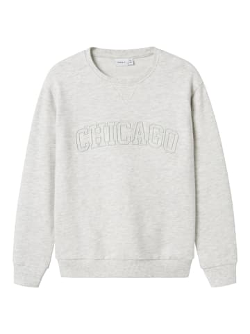 name it Sweatshirt in Light Grey Melange