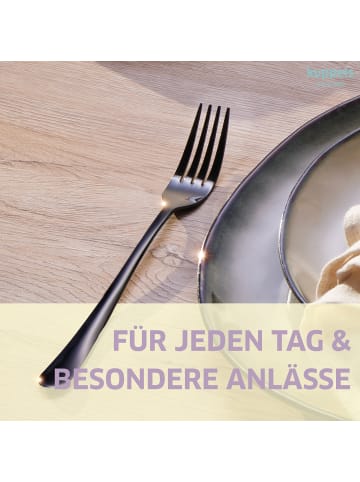 Kuppels 30-tlg. Besteckset DELIA in schwarz