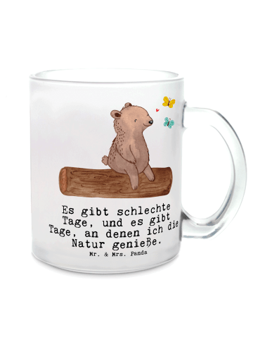 Mr. & Mrs. Panda Henkeltasse Bär Naturliebhaber mit Spruch in Transparent
