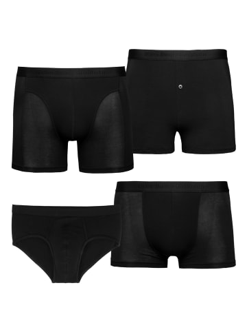 Björn Borg Boxershorts Sammy Solid Core 4er Pack in schwarz