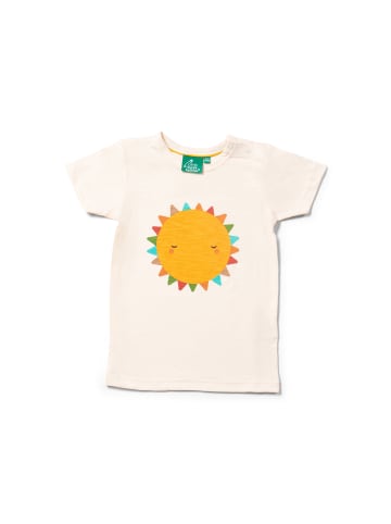 Little Green Radicals Kurzarm-T-Shirt in Creme