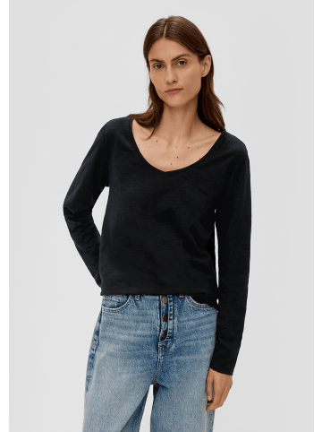 s.Oliver T-Shirt langarm in Schwarz