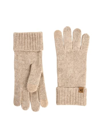 Camel Active Strickhandschuhe aus weichem Materialmix in Karamell