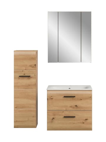 ebuy24 Badmöbelset Ice (4-teilig) Eiche 105 x 46 cm