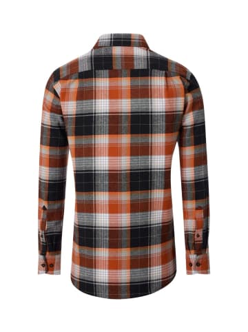 Redmond Langarm-Hemd in orange