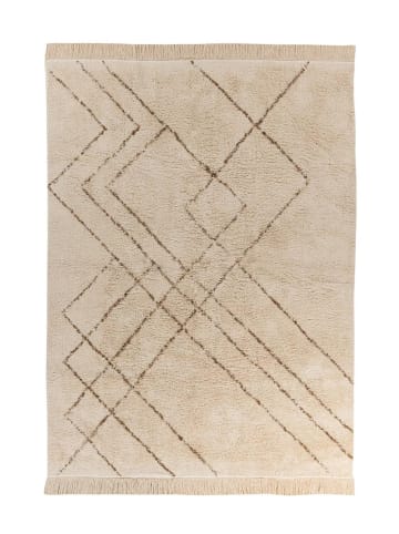 Kayoom Kurzflor Teppich Mylen 425 in creme - braun - rechteckig