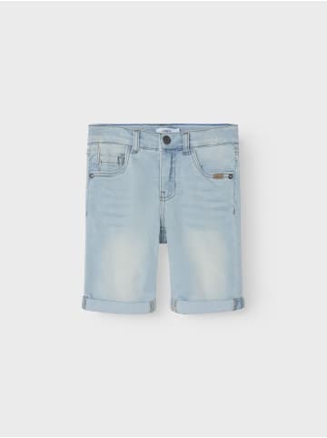 name it Long Shorts in light blue denim