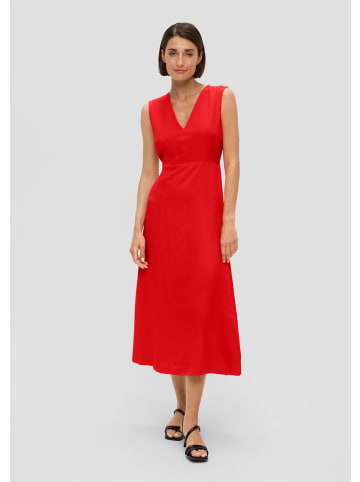 s.Oliver BLACK LABEL Kleid lang in Rot