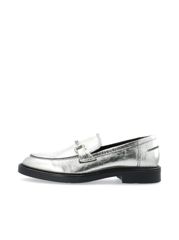Bianco Loafers mit Trensen-Detail in Silver